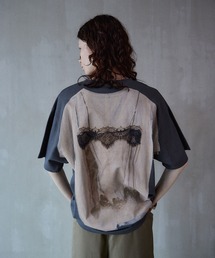 MAISON SPECIAL（メゾンスペシャル）の「【PRE-ORDER】Lingerie Trompe l'oeil T-Shirt ランジェリートロンプルイユTシャツ（Tシャツ/カットソー）」