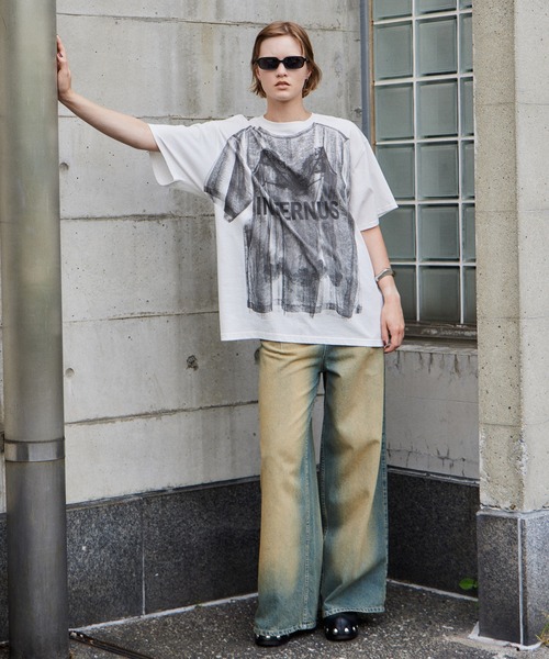 MAISON SPECIAL(メゾンスペシャル)の「【PRE-ORDER】Lingerie Trompe l'oeil T-Shirt/ランジェリートロンプルイユTシャツ(Tシャツ/カットソー・レディース・チャコールグレー/ホワイト・FREE)」の22枚目の写真