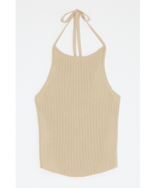 MOUSSY(マウジー)の「BACKLESS KNIT キャミソール(キャミソール・レディース・レッド/ブラック/ライトベージュ・FREE)」の10枚目の写真