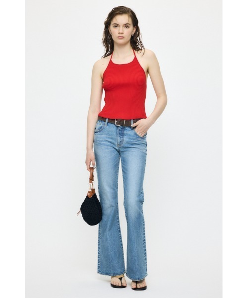 MOUSSY(マウジー)の「BACKLESS KNIT キャミソール(キャミソール・レディース・レッド/ブラック/ライトベージュ・FREE)」の12枚目の写真