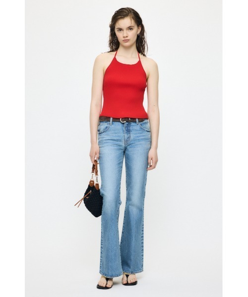 MOUSSY(マウジー)の「BACKLESS KNIT キャミソール(キャミソール・レディース・レッド/ブラック/ライトベージュ・FREE)」の13枚目の写真