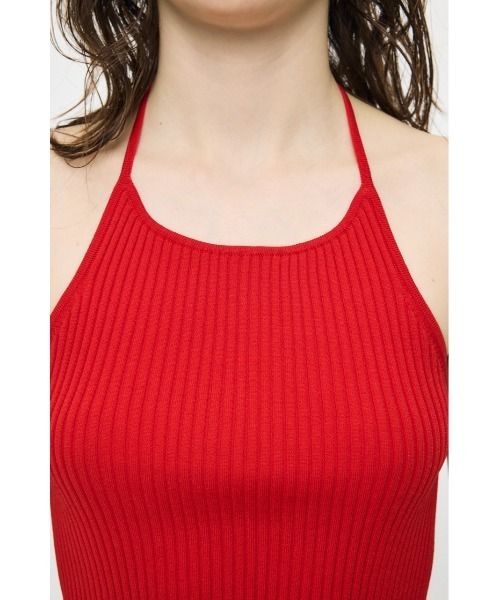 MOUSSY(マウジー)の「BACKLESS KNIT キャミソール(キャミソール・レディース・レッド/ブラック/ライトベージュ・FREE)」の18枚目の写真