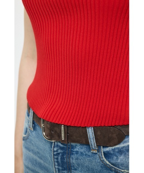 MOUSSY(マウジー)の「BACKLESS KNIT キャミソール(キャミソール・レディース・レッド/ブラック/ライトベージュ・FREE)」の20枚目の写真