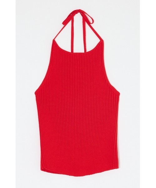MOUSSY(マウジー)の「BACKLESS KNIT キャミソール(キャミソール・レディース・レッド/ブラック/ライトベージュ・FREE)」の21枚目の写真