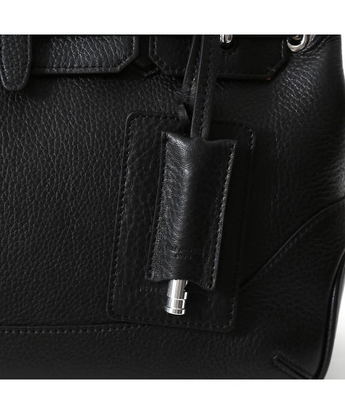 PELLE MORBIDA(ペッレモルビダ)の「Maiden Voyage(メイデンヴォヤージュ)MB086-フラップボストンバッグ(Sサイズ)(ハンドバッグ・メンズ・チャコールグレー/ブラック・FREE)」の4枚目の写真