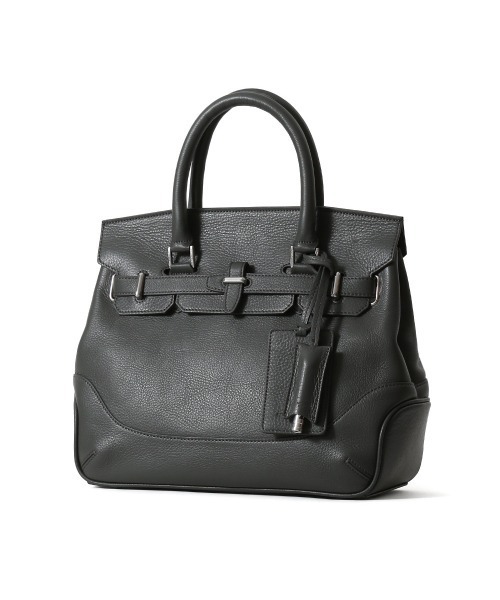 PELLE MORBIDA(ペッレモルビダ)の「Maiden Voyage(メイデンヴォヤージュ)MB086-フラップボストンバッグ(Sサイズ)(ハンドバッグ・メンズ・チャコールグレー/ブラック・FREE)」の9枚目の写真
