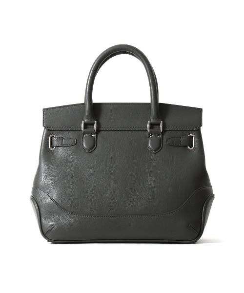 PELLE MORBIDA(ペッレモルビダ)の「Maiden Voyage(メイデンヴォヤージュ)MB086-フラップボストンバッグ(Sサイズ)(ハンドバッグ・メンズ・チャコールグレー/ブラック・FREE)」の11枚目の写真