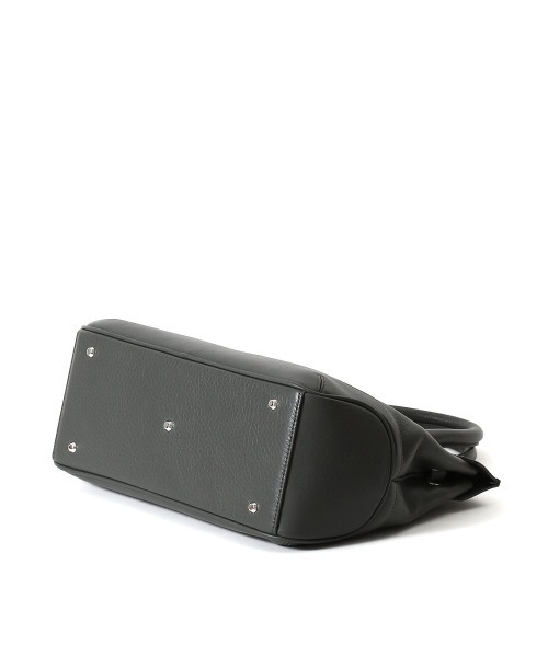PELLE MORBIDA(ペッレモルビダ)の「Maiden Voyage(メイデンヴォヤージュ)MB086-フラップボストンバッグ(Sサイズ)(ハンドバッグ・メンズ・チャコールグレー/ブラック・FREE)」の12枚目の写真