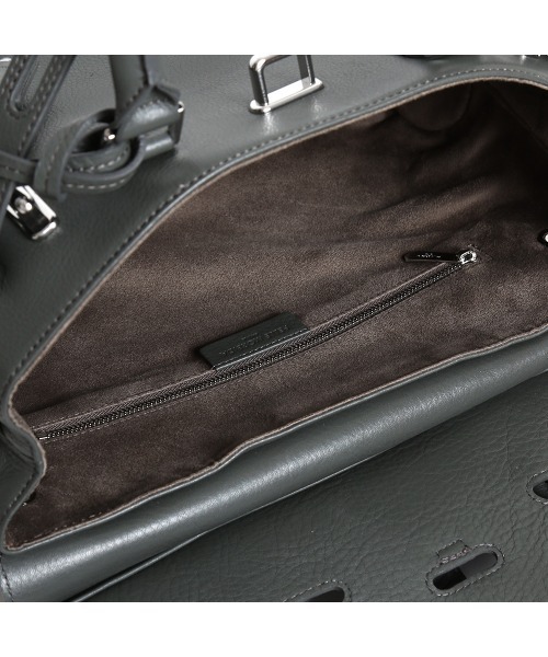 PELLE MORBIDA(ペッレモルビダ)の「Maiden Voyage(メイデンヴォヤージュ)MB086-フラップボストンバッグ(Sサイズ)(ハンドバッグ・メンズ・チャコールグレー/ブラック・FREE)」の17枚目の写真