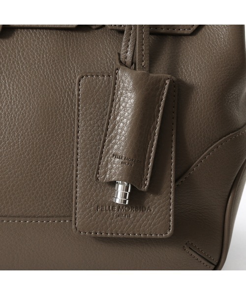 PELLE MORBIDA(ペッレモルビダ)の「Maiden Voyage(メイデンヴォヤージュ)MB086-フラップボストンバッグ(Sサイズ)(ハンドバッグ・メンズ・チャコールグレー/ブラック・FREE)」の22枚目の写真