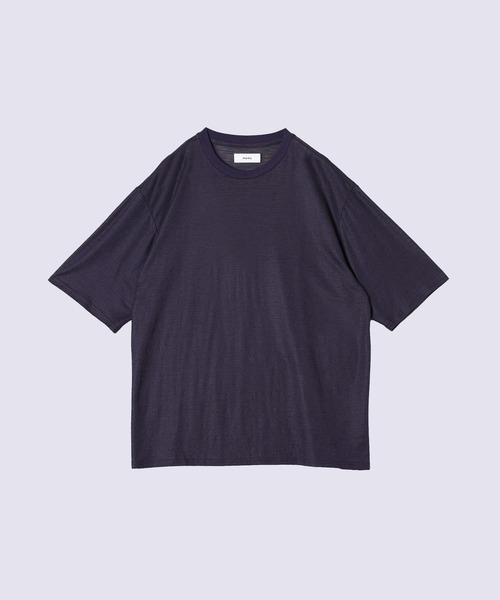 markaware(マーカウェア)の「【markaware/marka】ラミー天竺 / クルーネックTEE / CREW NECK TEE(Tシャツ/カットソー・メンズ・パープル・2)」の1枚目の写真