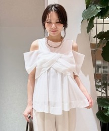 FRAY I.D | ツイストディテールカットトップス/ウォッシャブル・接触冷感(Tシャツ/カットソー)
