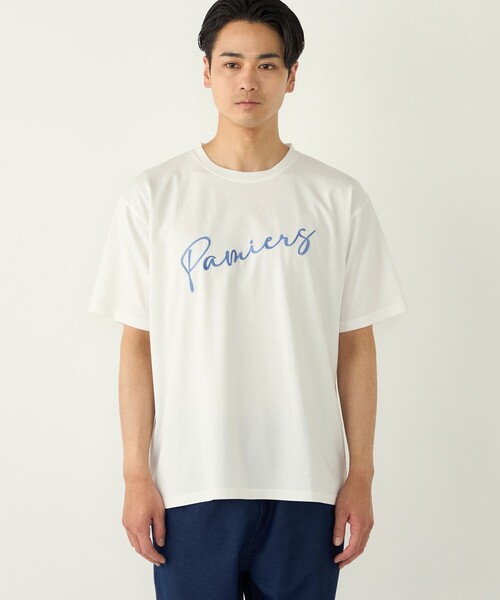 SHIPS Colors(シップス カラーズ)の「【WEB限定】SHIPS Colors:ロープ刺繍 Tシャツ◇(Tシャツ/カットソー・メンズ・ライトホワイト/ブラック/ライトグレー・MEDIUM/X-LARGE/LARGE)」の4枚目の写真