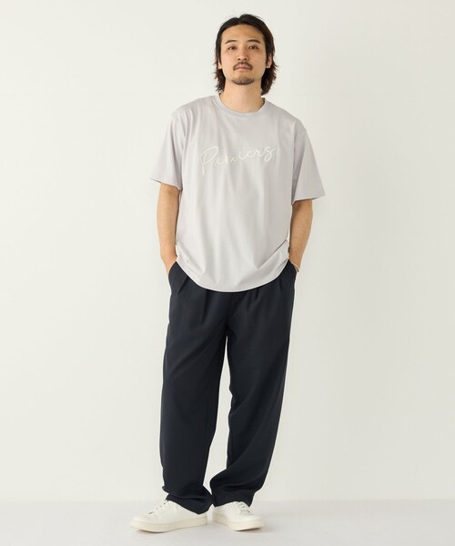 SHIPS Colors(シップス カラーズ)の「【WEB限定】SHIPS Colors:ロープ刺繍 Tシャツ◇(Tシャツ/カットソー・メンズ・ライトホワイト/ブラック/ライトグレー・MEDIUM/X-LARGE/LARGE)」の8枚目の写真