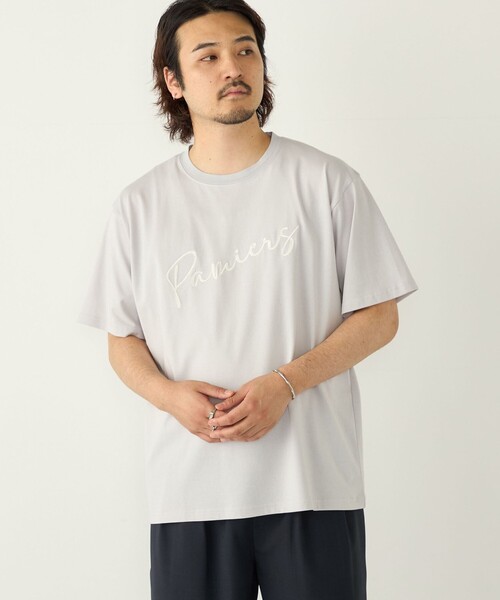SHIPS Colors(シップス カラーズ)の「【WEB限定】SHIPS Colors:ロープ刺繍 Tシャツ◇(Tシャツ/カットソー・メンズ・ライトホワイト/ブラック/ライトグレー・MEDIUM/X-LARGE/LARGE)」の14枚目の写真