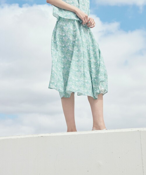 amaca(アマカ)の「【LIBERTY】Angelica Garla スカート(スカート・レディース・グリーン/ブルー系その他4・36/38/40)」の1枚目の写真
