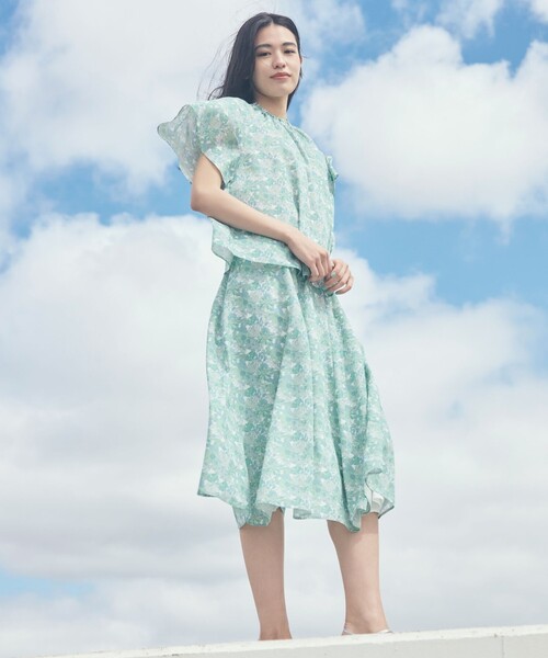 amaca(アマカ)の「【LIBERTY】Angelica Garla スカート(スカート・レディース・グリーン/ブルー系その他4・36/38/40)」の14枚目の写真