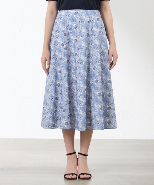 amaca(アマカ)の「【LIBERTY】Angelica Garla スカート(スカート・レディース・グリーン/ブルー系その他4・36/38/40)」の8枚目の写真