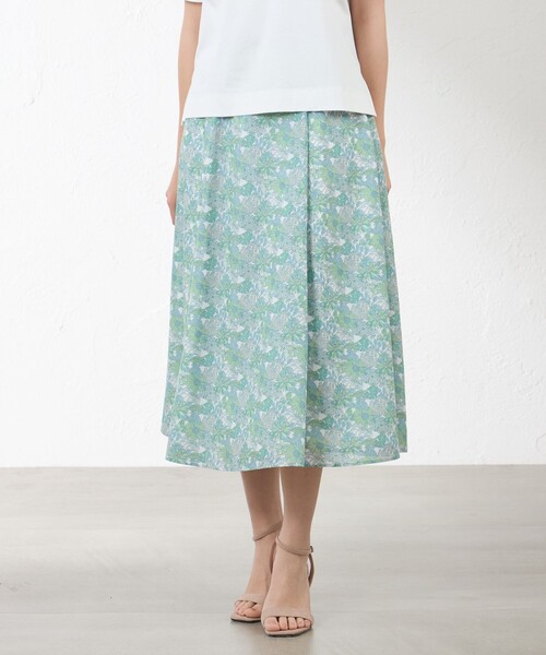 amaca(アマカ)の「【LIBERTY】Angelica Garla スカート(スカート・レディース・グリーン/ブルー系その他4・36/38/40)」の3枚目の写真