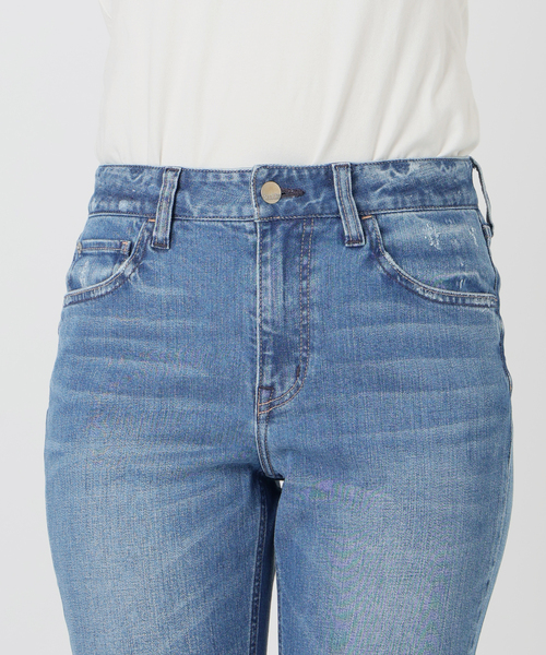 Healthy denim(ヘルシーデニム)の「Healthy Denim/ヘルシーデニム SLOBE別注 ストレートデニム donuts 【洗濯機使用可能】(デニムパンツ・レディース・スカイブルー・25cm/24cm/23cm)」の17枚目の写真