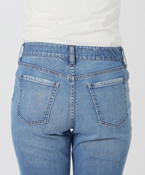 Healthy denim(ヘルシーデニム)の「Healthy Denim/ヘルシーデニム SLOBE別注 ストレートデニム donuts 【洗濯機使用可能】(デニムパンツ・レディース・スカイブルー・25cm/24cm/23cm)」の18枚目の写真