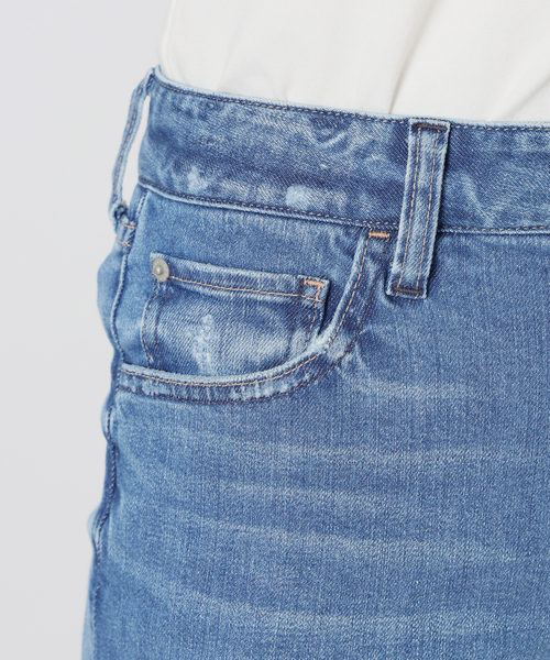 Healthy denim(ヘルシーデニム)の「Healthy Denim/ヘルシーデニム SLOBE別注 ストレートデニム donuts 【洗濯機使用可能】(デニムパンツ・レディース・スカイブルー・25cm/24cm/23cm)」の20枚目の写真