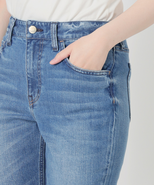 Healthy denim(ヘルシーデニム)の「Healthy Denim/ヘルシーデニム SLOBE別注 ストレートデニム donuts 【洗濯機使用可能】(デニムパンツ・レディース・スカイブルー・25cm/24cm/23cm)」の21枚目の写真