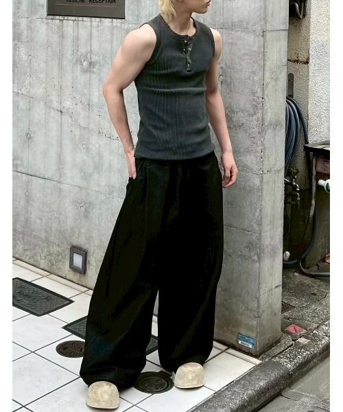 Lee fi Ne(リファイン)の「【Lee fi Ne】Herringbone Layered Baggy Jeans / 【リファイン】ヘリンボーンレイヤードバギージーンズ<着用動画あり>(デニムパンツ・メンズ・ブラック・01/02)」の20枚目の写真