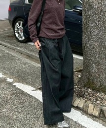 Lee fi Ne（リファイン）の「【Lee fi Ne】Herringbone Layered Baggy Jeans / 【リファイン】ヘリンボーンレイヤードバギージーンズ＜着用動画あり＞（デニムパンツ）」