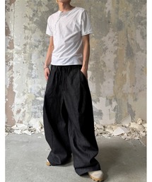 Lee fi Ne（リファイン）の「【Lee fi Ne】Herringbone Layered Baggy Jeans / 【リファイン】ヘリンボーンレイヤードバギージーンズ＜着用動画あり＞（デニムパンツ）」