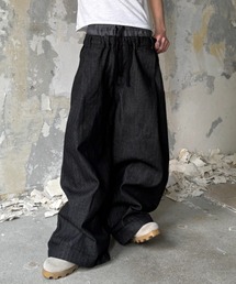 Lee fi Ne（リファイン）の「【Lee fi Ne】Herringbone Layered Baggy Jeans / 【リファイン】ヘリンボーンレイヤードバギージーンズ＜着用動画あり＞（デニムパンツ）」