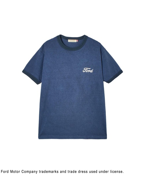 GOOD ROCK SPEED(グッドロックスピード)の「GOOD ROCK SPEED FORD RINGER TSHIRT(Tシャツ/カットソー・レディース・ネイビー・ONE SIZE)」の2枚目の写真