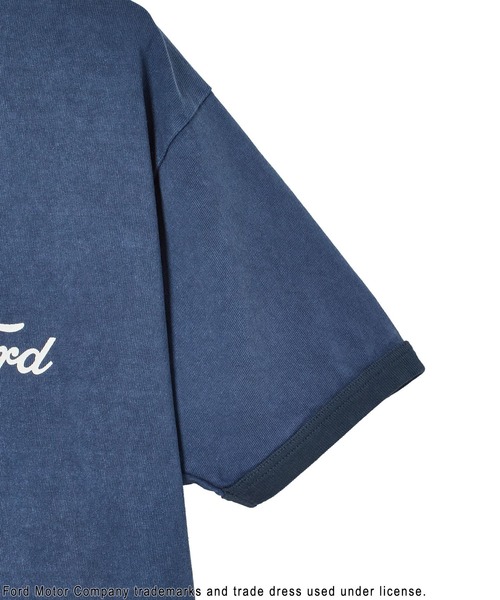 GOOD ROCK SPEED(グッドロックスピード)の「GOOD ROCK SPEED FORD RINGER TSHIRT(Tシャツ/カットソー・レディース・ネイビー・ONE SIZE)」の6枚目の写真
