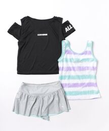 CONVERSE（コンバース）の「【CONVERSE/コンバース】CVボーダータンキニT付き3点（水着）」