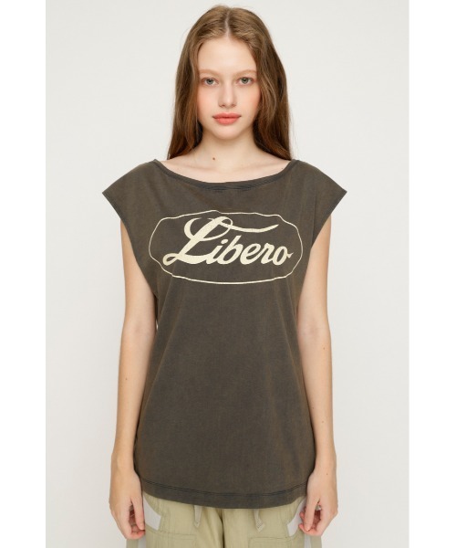 SLY(スライ)の「ONE SHOULDER LOGO TOPS ワンショルダーロゴトップス 夏服 秋服(Tシャツ/カットソー・レディース・ピンク/ブラック/ネイビー・FREE)」の9枚目の写真