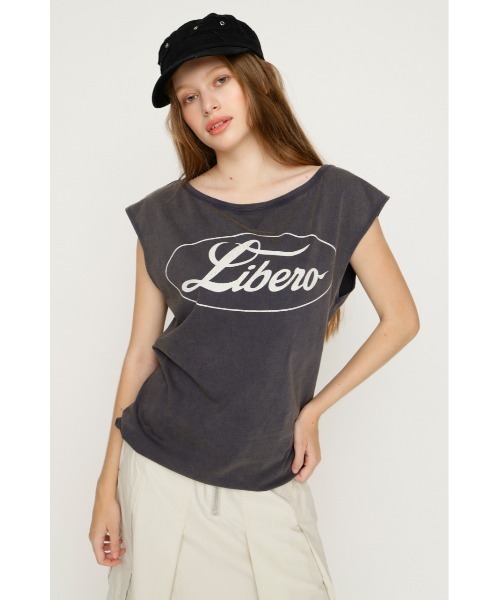 SLY(スライ)の「ONE SHOULDER LOGO TOPS ワンショルダーロゴトップス 夏服 秋服(Tシャツ/カットソー・レディース・ピンク/ブラック/ネイビー・FREE)」の11枚目の写真
