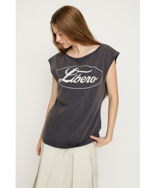 SLY(スライ)の「ONE SHOULDER LOGO TOPS ワンショルダーロゴトップス 夏服 秋服(Tシャツ/カットソー・レディース・ピンク/ブラック/ネイビー・FREE)」の14枚目の写真