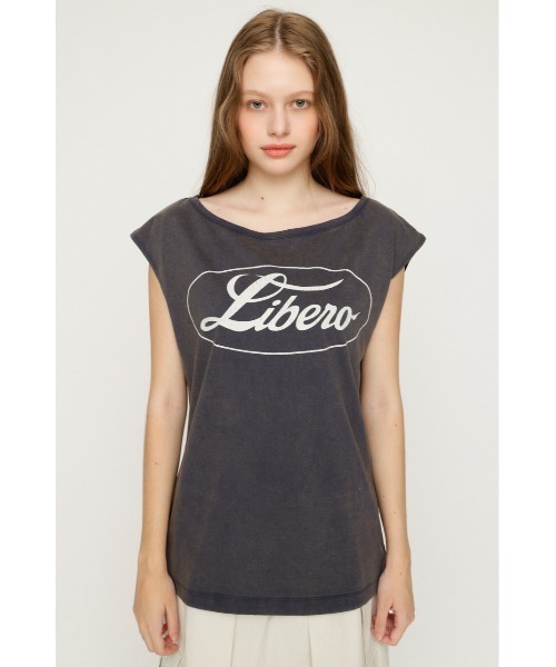 SLY(スライ)の「ONE SHOULDER LOGO TOPS ワンショルダーロゴトップス 夏服 秋服(Tシャツ/カットソー・レディース・ピンク/ブラック/ネイビー・FREE)」の15枚目の写真