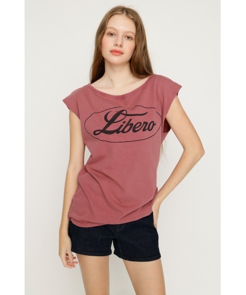 SLY(スライ)の「ONE SHOULDER LOGO TOPS ワンショルダーロゴトップス 夏服 秋服(Tシャツ/カットソー・レディース・ピンク/ブラック/ネイビー・FREE)」の21枚目の写真
