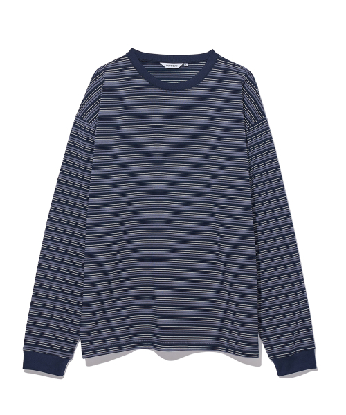 PARTIMENTO(パルティメント)の「マルチストライプロングスリーブブルー(Tシャツ/カットソー・メンズ・その他・MEDIUM/LARGE)」の1枚目の写真
