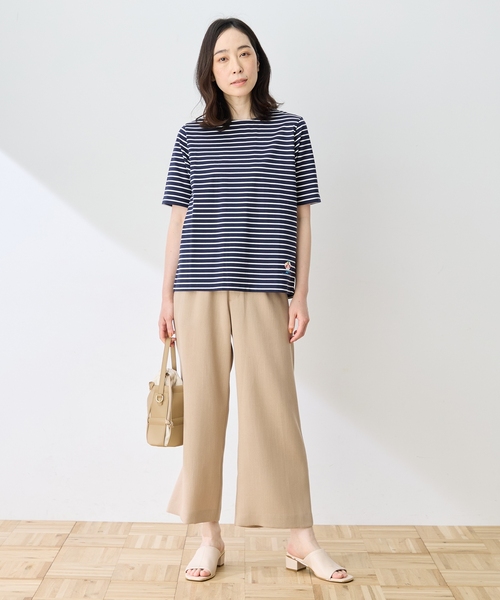 DECOY SINCE 1981（デコイシンスイチキュウハチイチ）の「ひやさらプレミアムボーダー Tシャツ（Tシャツ/カットソー・レディース・ホワイト/サックスブルー/ネイビー・LL/L/3L/M/4L）」の22枚目の写真
