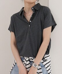 fredy emue | クロップドルーズポロ衿Tシャツ(Tシャツ/カットソー)