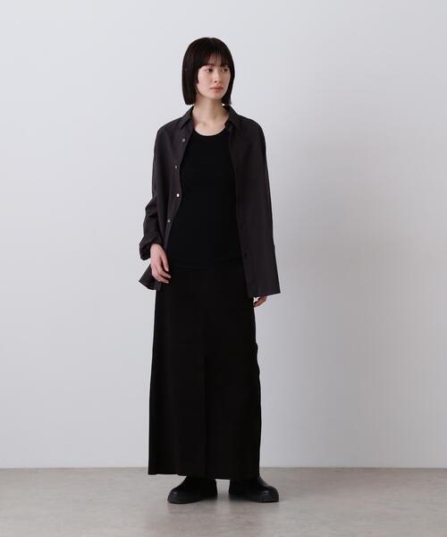 YLEVE(イレーヴ)の「YLEVE / SHEEP SUEDE LEATHER SKIRT(スカート・レディース・ブラック・2/1/0)」の1枚目の写真