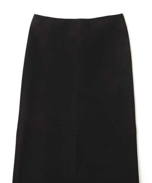 YLEVE(イレーヴ)の「YLEVE / SHEEP SUEDE LEATHER SKIRT(スカート・レディース・ブラック・2/1/0)」の7枚目の写真