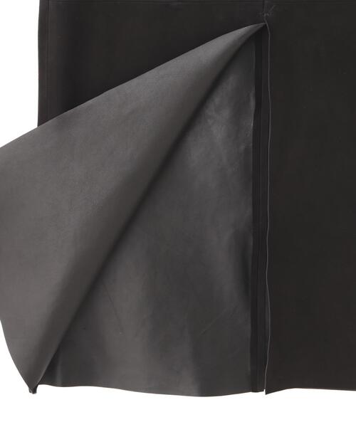YLEVE(イレーヴ)の「YLEVE / SHEEP SUEDE LEATHER SKIRT(スカート・レディース・ブラック・2/1/0)」の9枚目の写真