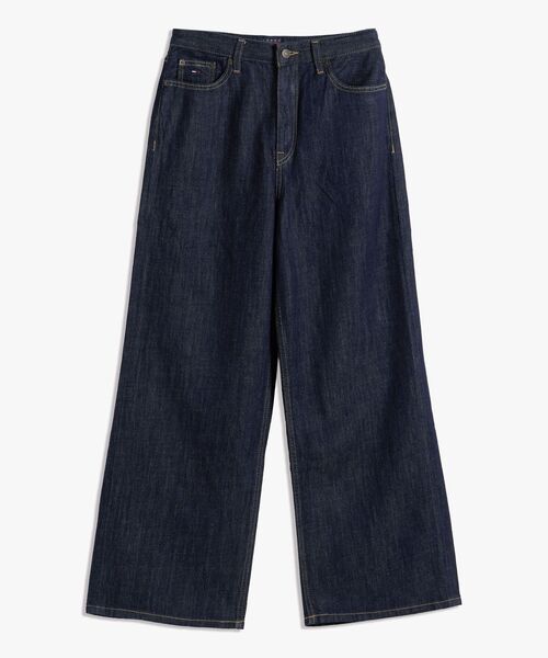 tommy jeans(トミー ジーンズ)の「ハイライズワイドジーンズ(デニムパンツ・レディース・ブルー・27inch/26inch/25inch)」の1枚目の写真