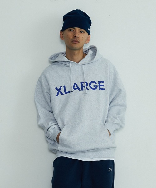 XLARGE(エクストララージ)の「RHINESTONE PULLOVER HOODED SWEATSHIRT(パーカー・メンズ・アッシュ/ブラック/カモフラージュ・S/L/M/XL)」の11枚目の写真