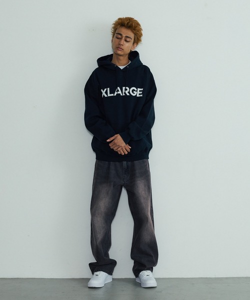 XLARGE(エクストララージ)の「RHINESTONE PULLOVER HOODED SWEATSHIRT(パーカー・メンズ・アッシュ/ブラック/カモフラージュ・S/L/M/XL)」の13枚目の写真
