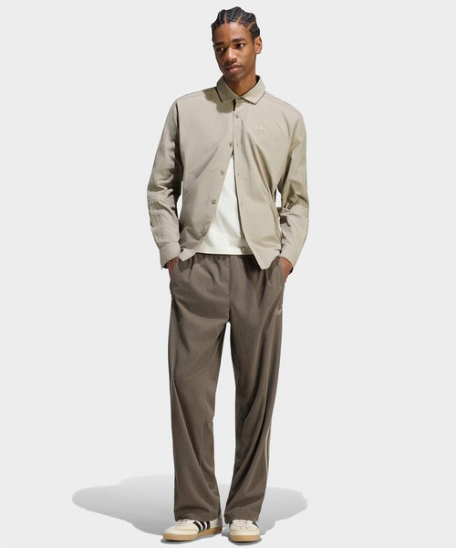 adidas(アディダス)の「adidas/アディダス FIREBIRD CORDUROY TRACK PANTS ファイヤーバード コーデュロイ トラックパンツ ラインパンツ メンズ レディース 2026年秋冬 秋服(その他パンツ・メンズ・ダークブラウン/ライトブラウン・S/M/L/XL)」の5枚目の写真