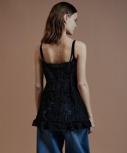 MAISON SPECIAL(メゾンスペシャル)の「Lace Apron Tunic/レースエプロンチュニック(チュニック・レディース・ブラック/ホワイト・FREE)」の15枚目の写真